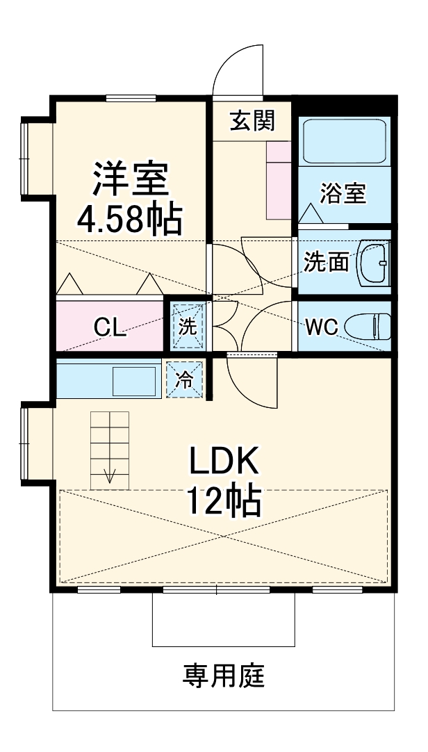 ハイツkirin B棟の間取り