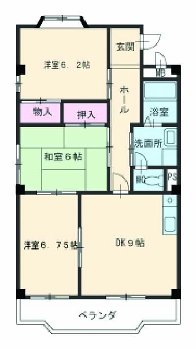 エスポワール小坂の間取り