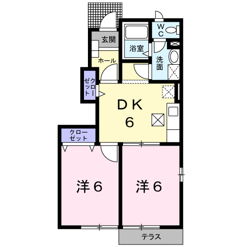 メゾン欠下の間取り