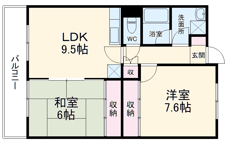 コミューンアビタの間取り