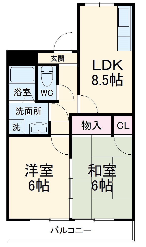 サンフラワー一番の間取り