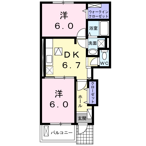 フォレストヴィラBの間取り