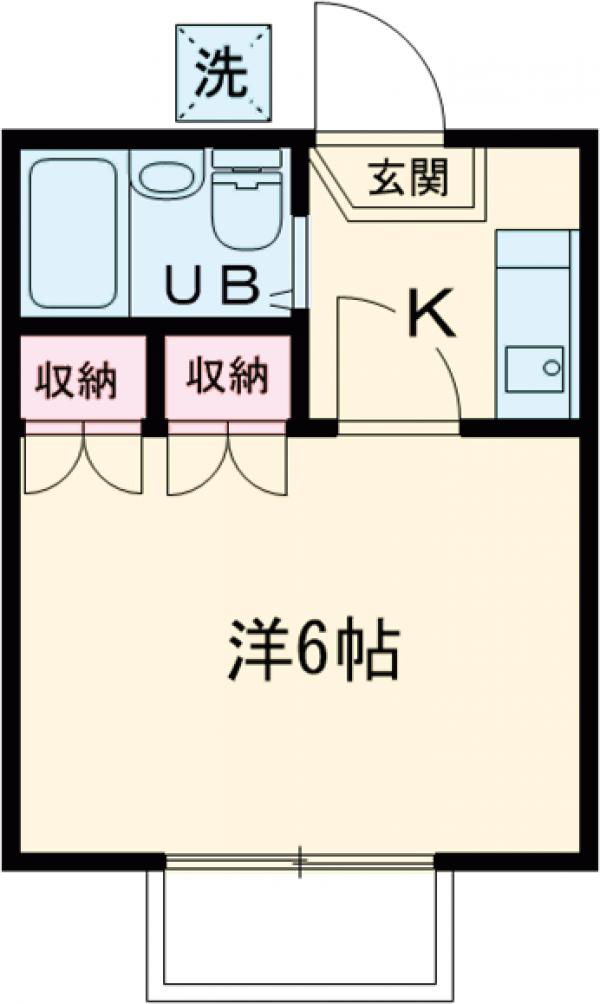 コンフォーリア・102号室の間取り