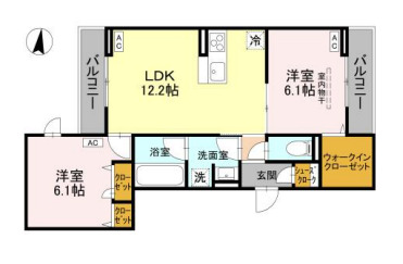 ノーブルパレス芝中田の間取り