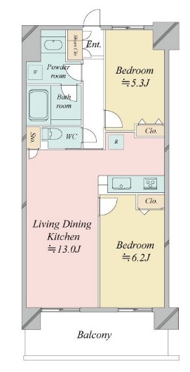 ドゥーエ日暮里の間取り