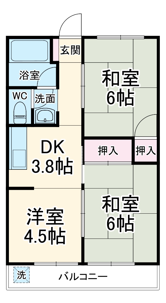 ユーレジデンスサンミラーの間取り