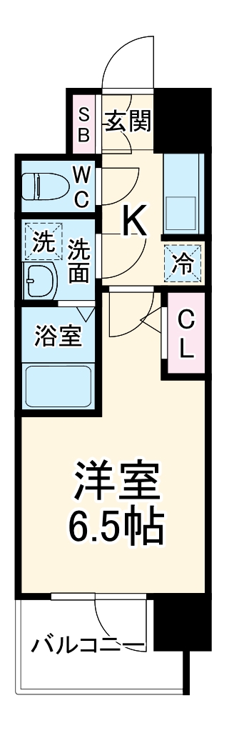 S-RESIDENCE城東SEVERの間取り