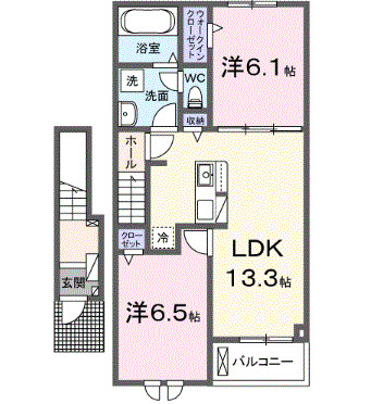 Sun Frouge Ⅳの間取り