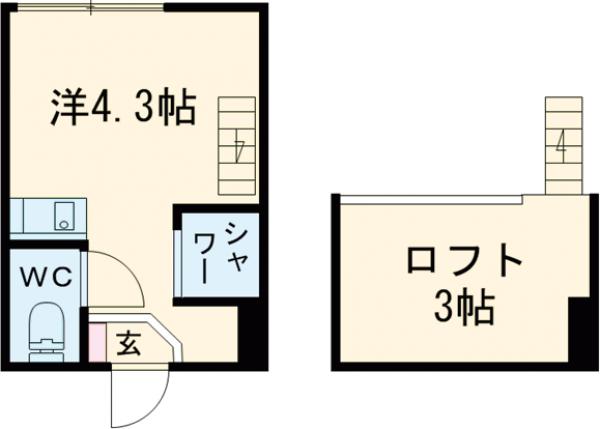 Ｍ´哲学堂公園・202号室の間取り