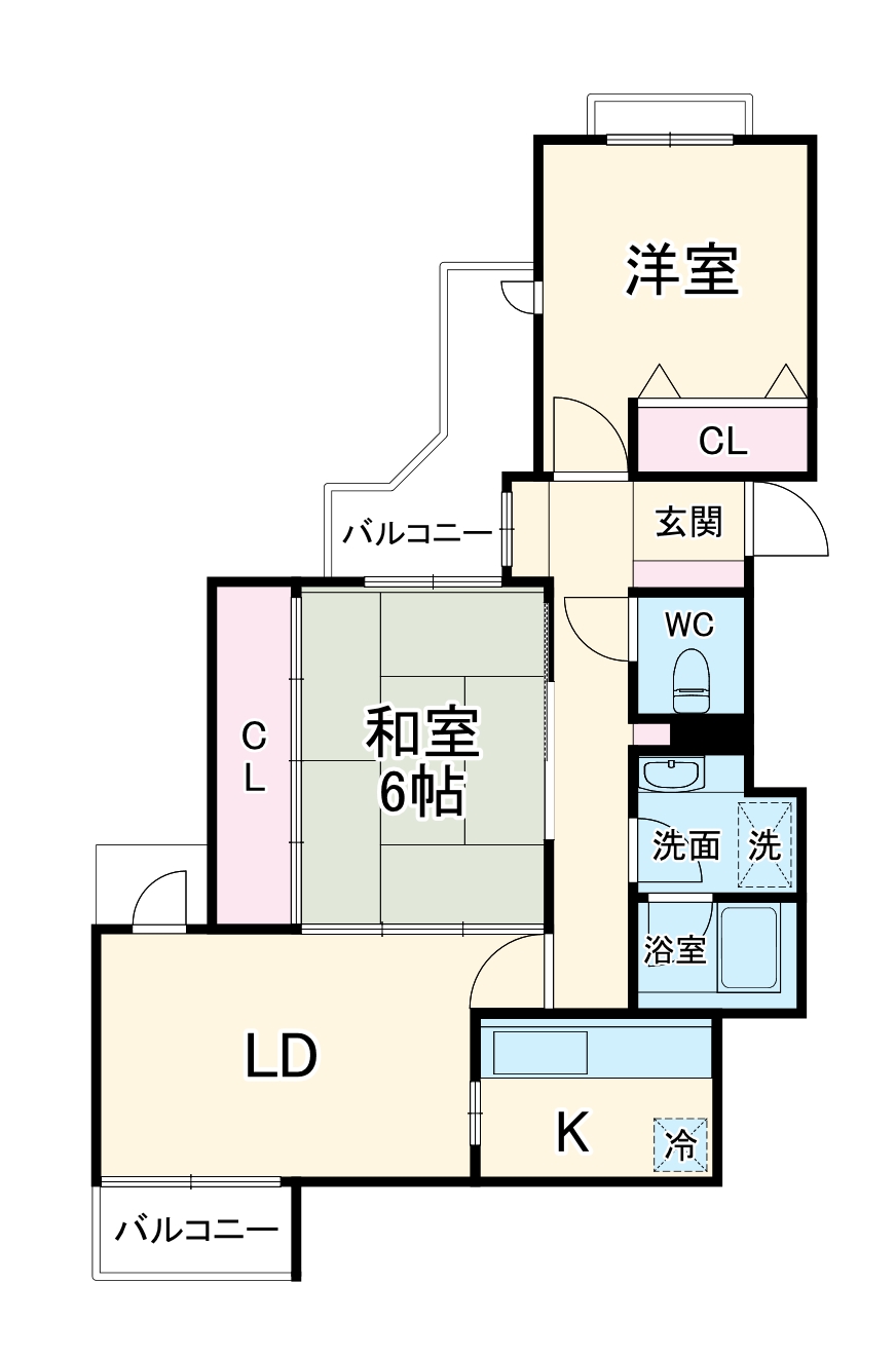 リブレ上野東の間取り
