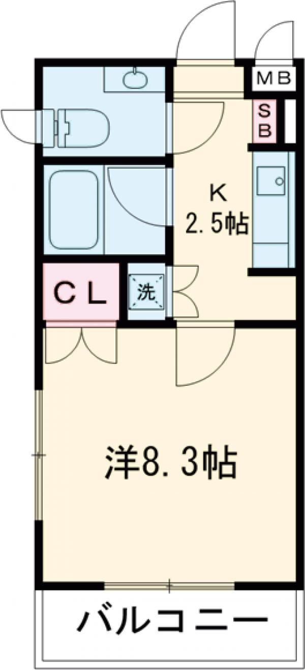 グランピア自由が丘・201号室の間取り