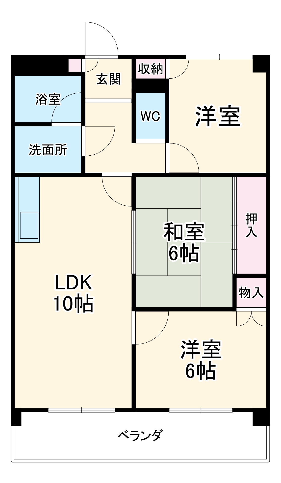 スカイコートウスイの間取り