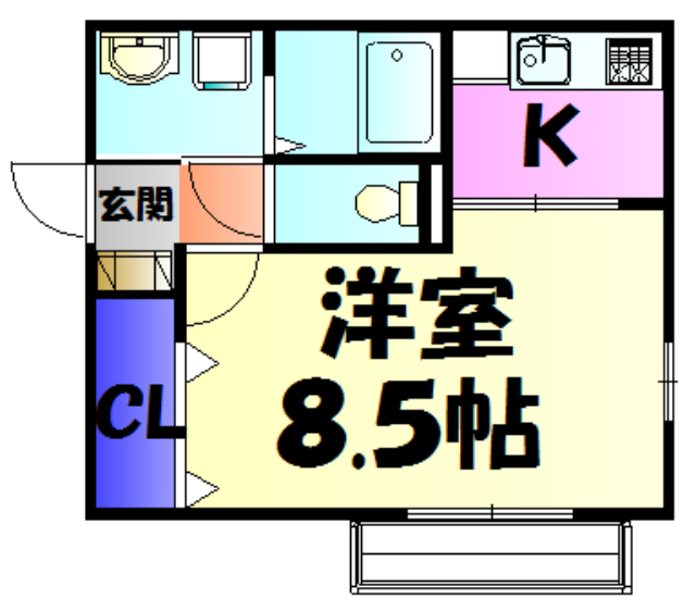シャルドネ Aの間取り