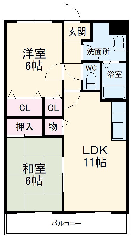 リベルテ曳馬の間取り