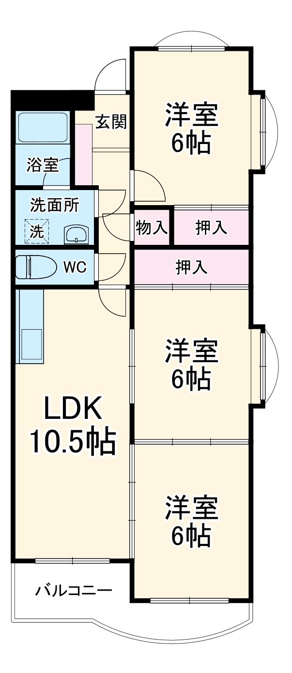 シャトー樹里の間取り