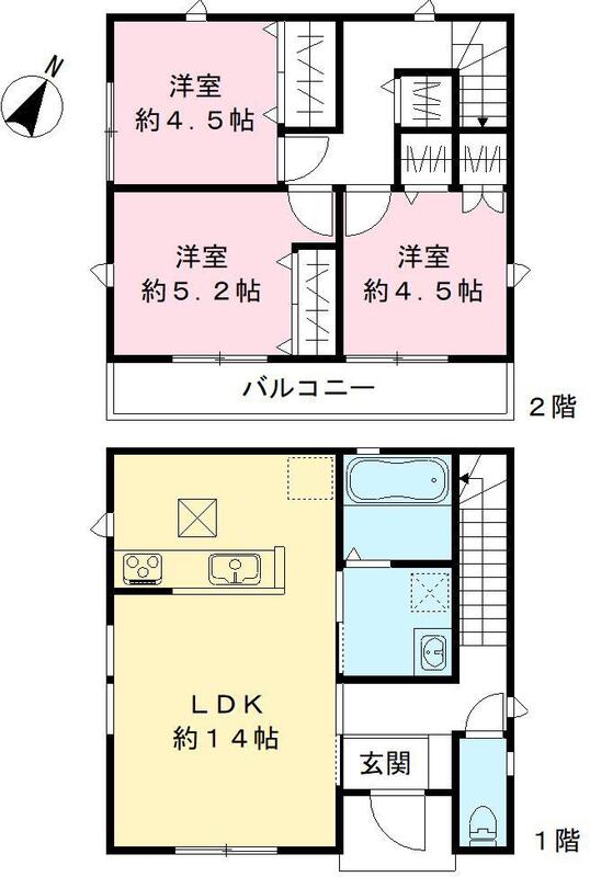三室戸建の間取り