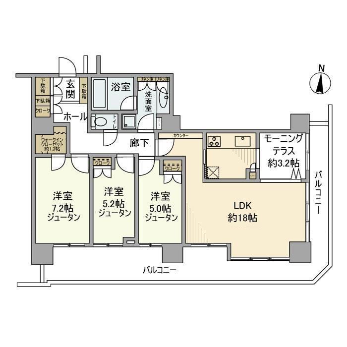 セントラルパーク・ウエストシータワーの間取り