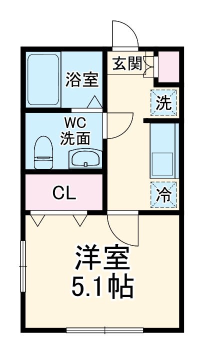 パークメゾン上大岡・103号室の間取り