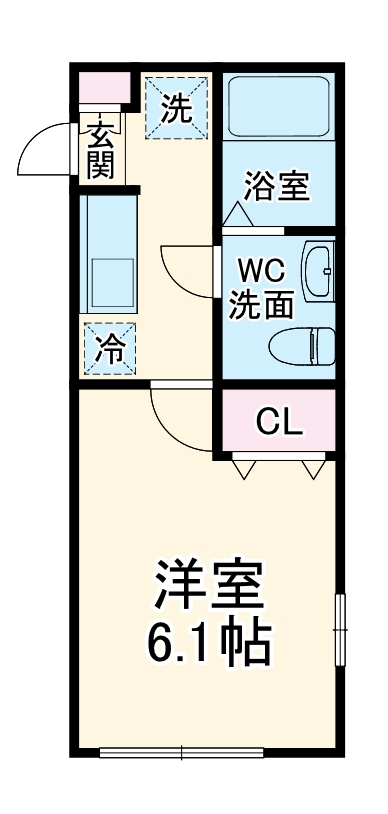 パークメゾン上大岡・104号室の間取り