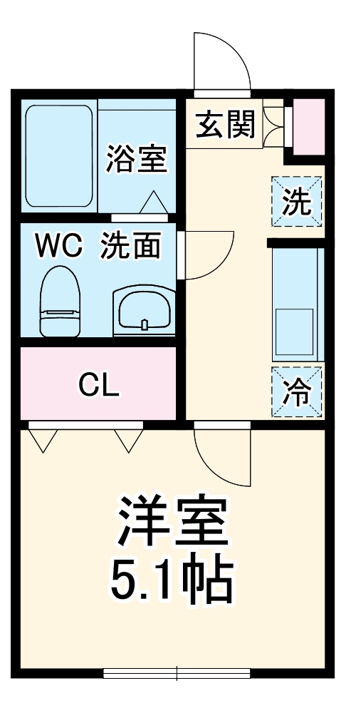 パークメゾン上大岡・202号室の間取り