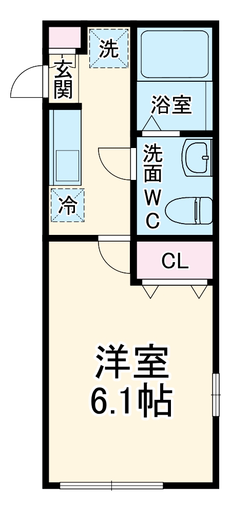 パークメゾン上大岡・204号室の間取り