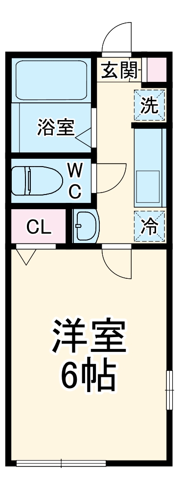 パークメゾン上大岡・205号室の間取り