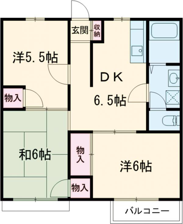 第4クレールひだかの間取り