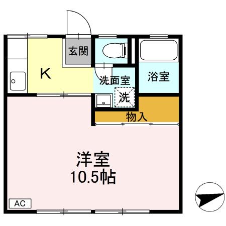 パナハイツ緑岡の間取り