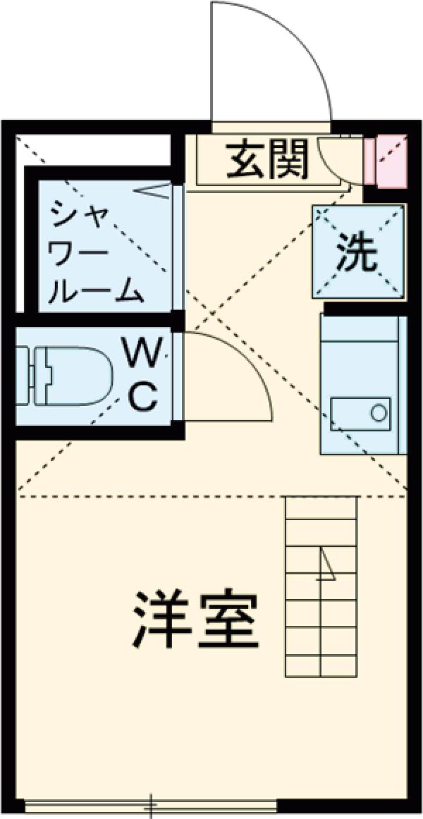 シャンピニオン高円寺・102号室の間取り