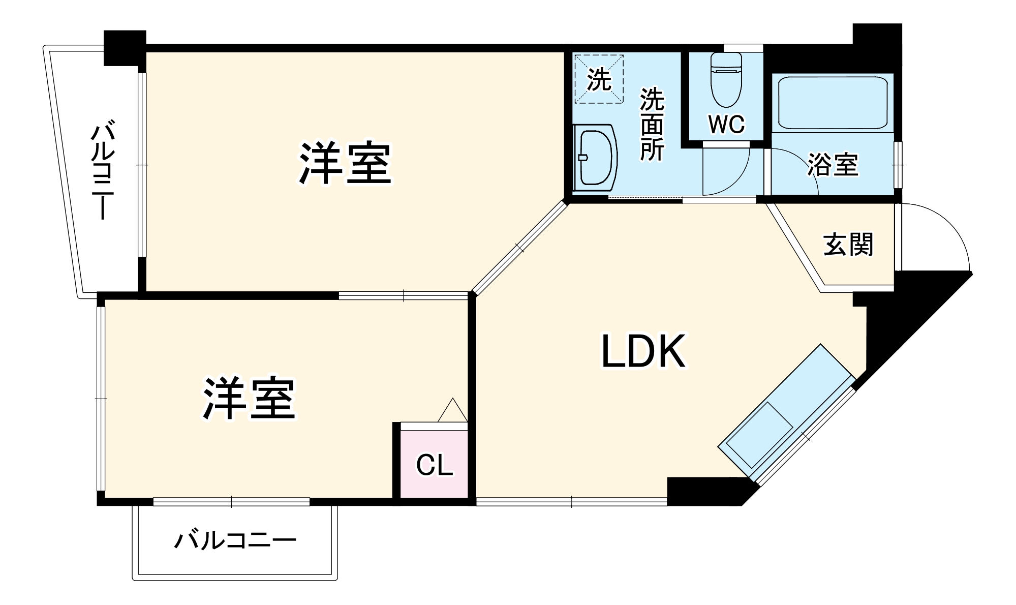 グリーンハイツ東三国の間取り