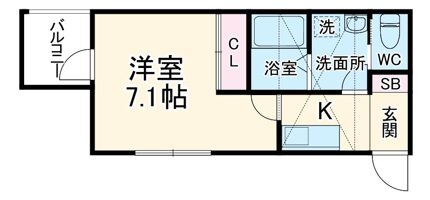 T’sTERRACE Ishibashi WESTの間取り