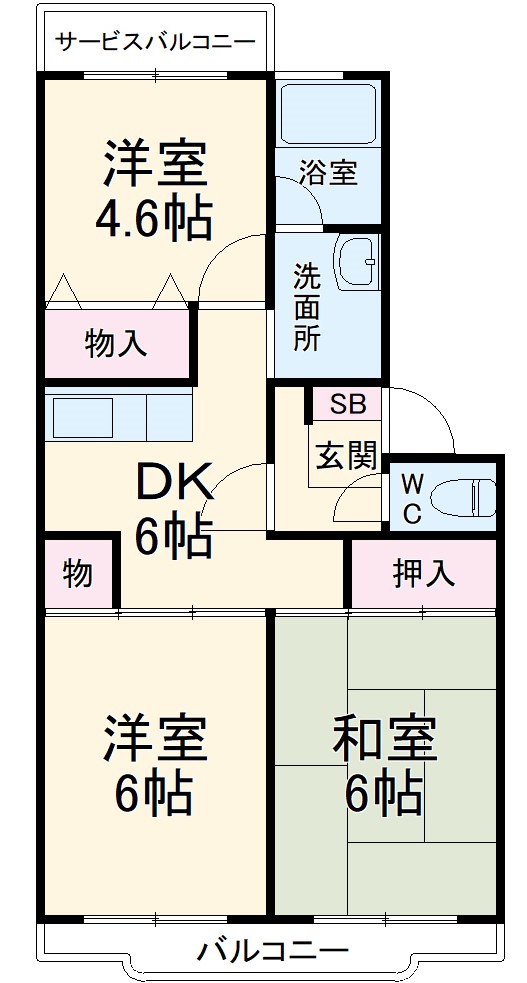 ガーデンハイム大和の間取り