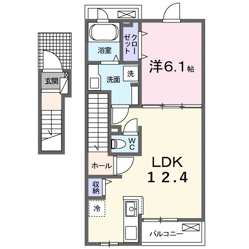 シャルマン　ツ―・02020号室の間取り