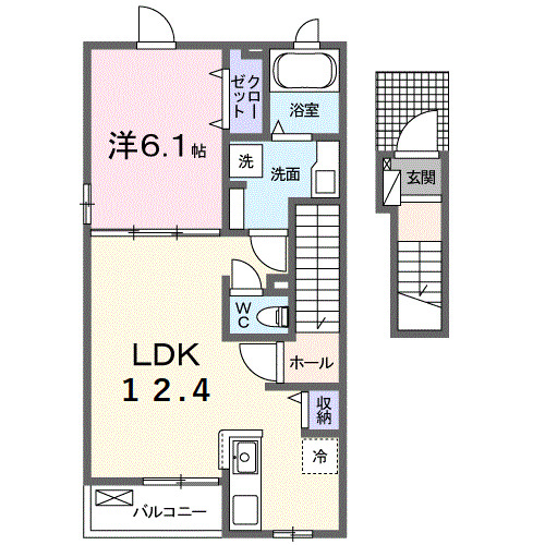 シャルマン　ツ―・02030号室の間取り