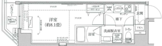 ティモーネプレミアム蒲田の間取り