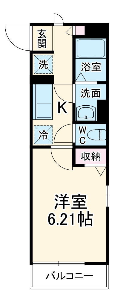 リブリ・船橋Ⅲ・210号室の間取り