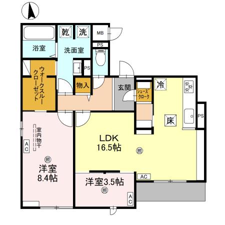クラシスト千里丘上の間取り