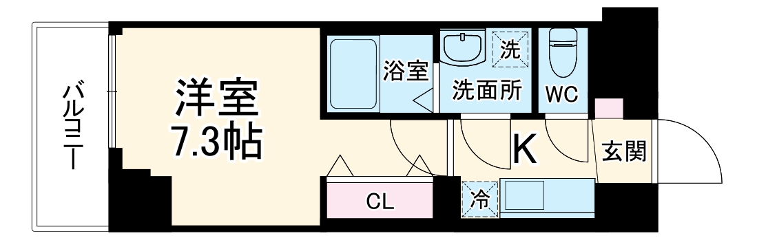 芽吹・902号室の間取り