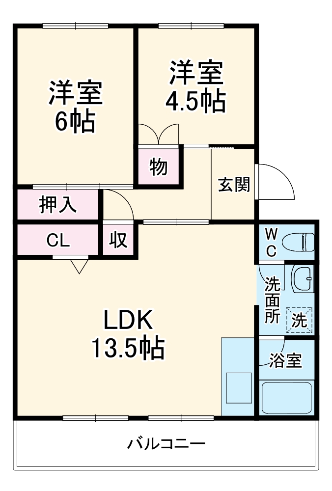 CASAアペルタ Ⅱの間取り