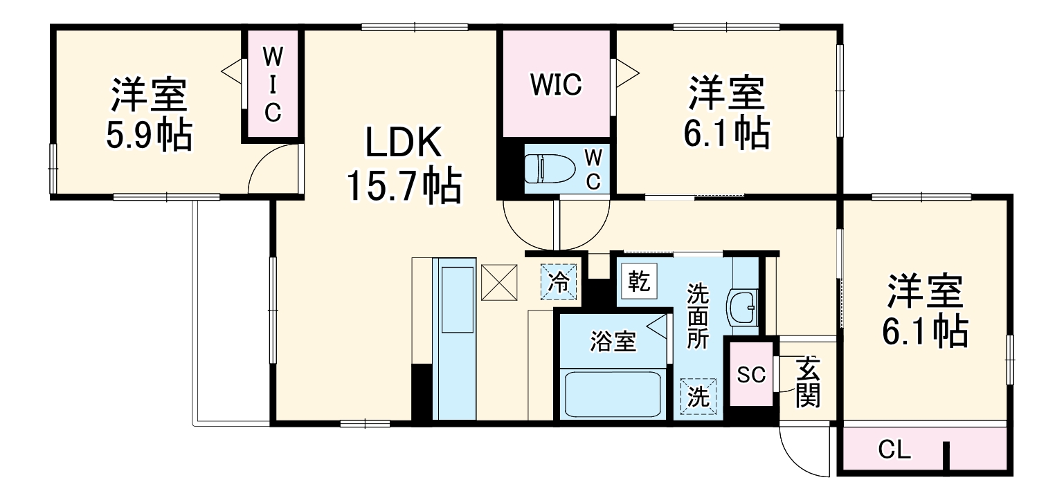 クラシスト泉町の間取り
