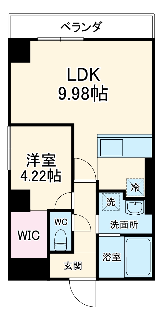 グランスクエア大口・504号室の間取り