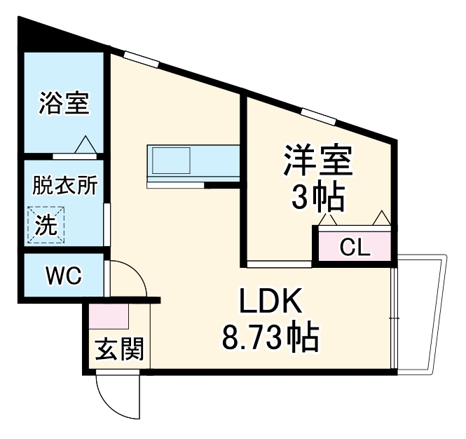 サンレジデンス岩塚の間取り