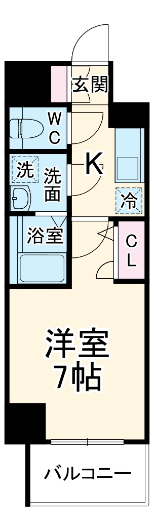 エスリード桜山ル・ヴェールの間取り