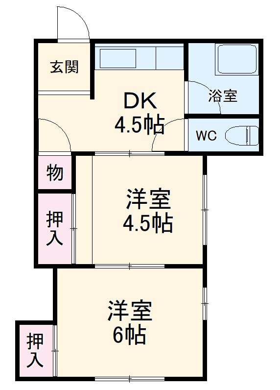 コーポ角田の間取り