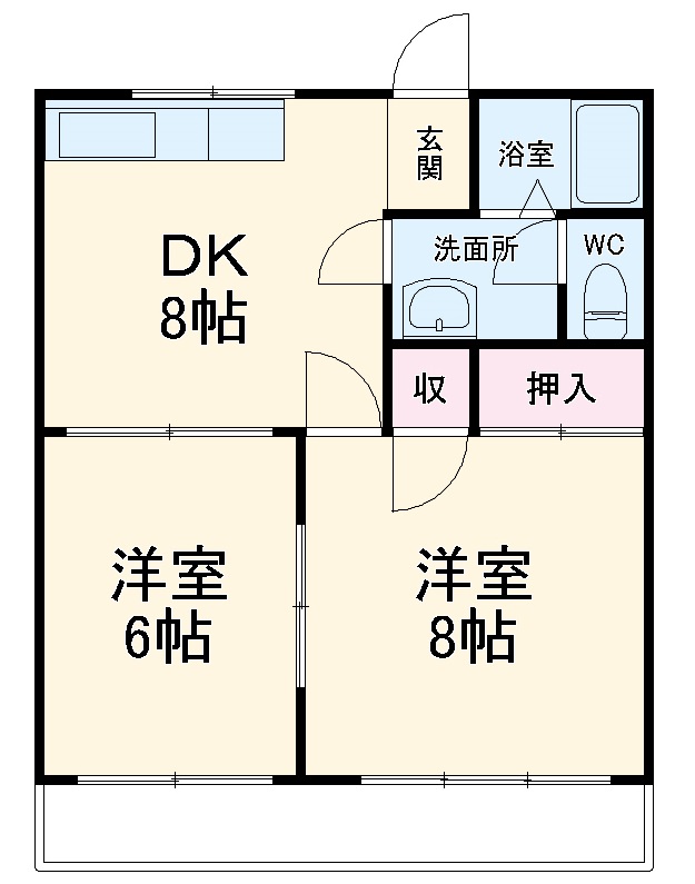ビレッジKの間取り