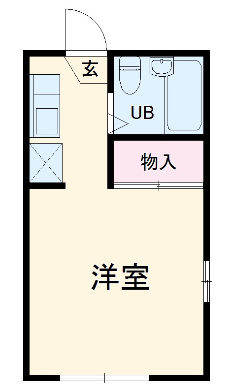ハイツ極楽Ⅱの間取り