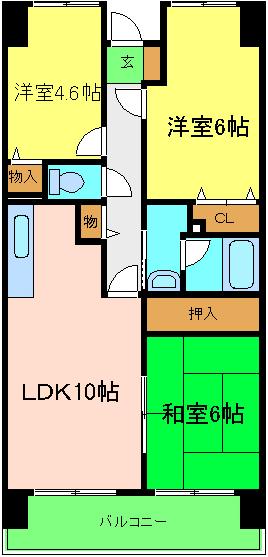 パストラル和泉の間取り