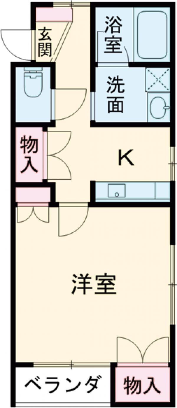 文京町山岸ハイツの間取り