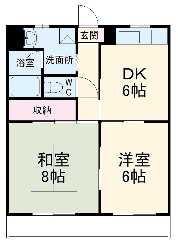 エステートミューズⅡの間取り
