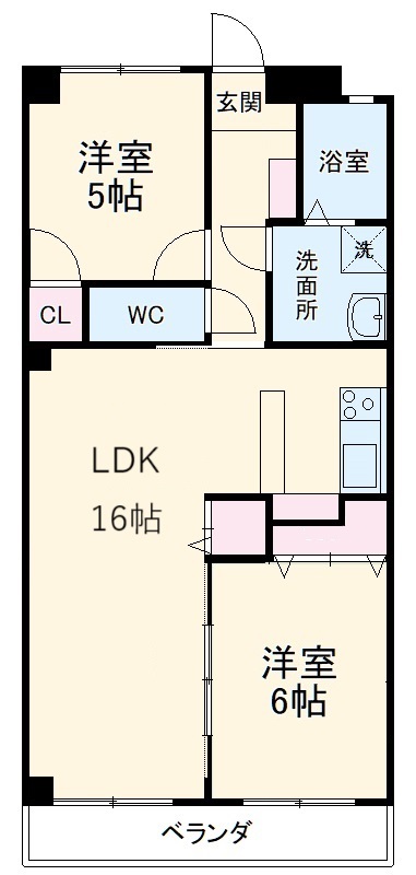 シャンポール近藤の間取り